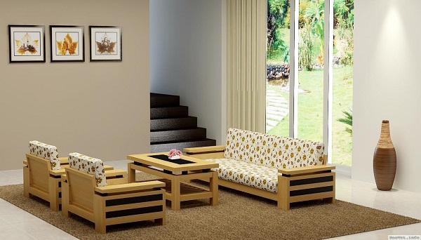 Làm đệm ghế gỗ đẹp giá rẻ | 2 chất liệu tự nhiên